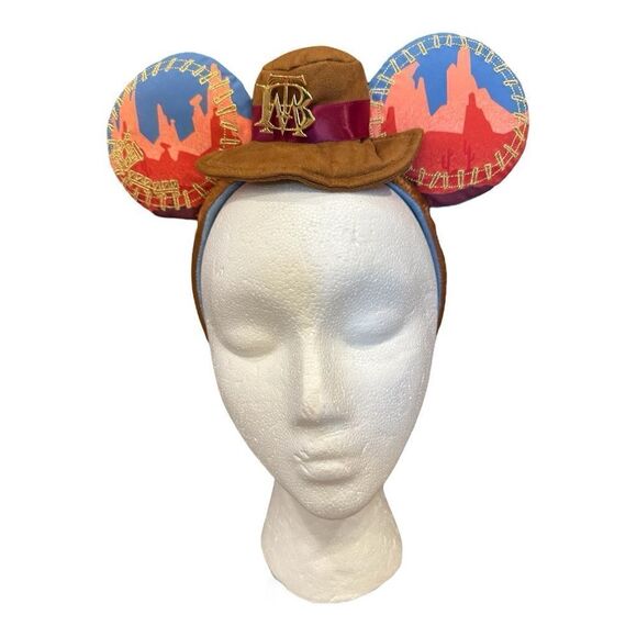 Disney Parks 50th Mickey Big Thunder Mountain Main Attraction Headband Ears - Picture 1 of 12